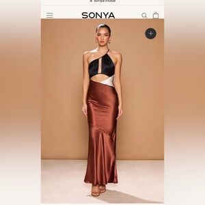 Sonya AUORA SPLICED DRESS NWT Size S/AU 8